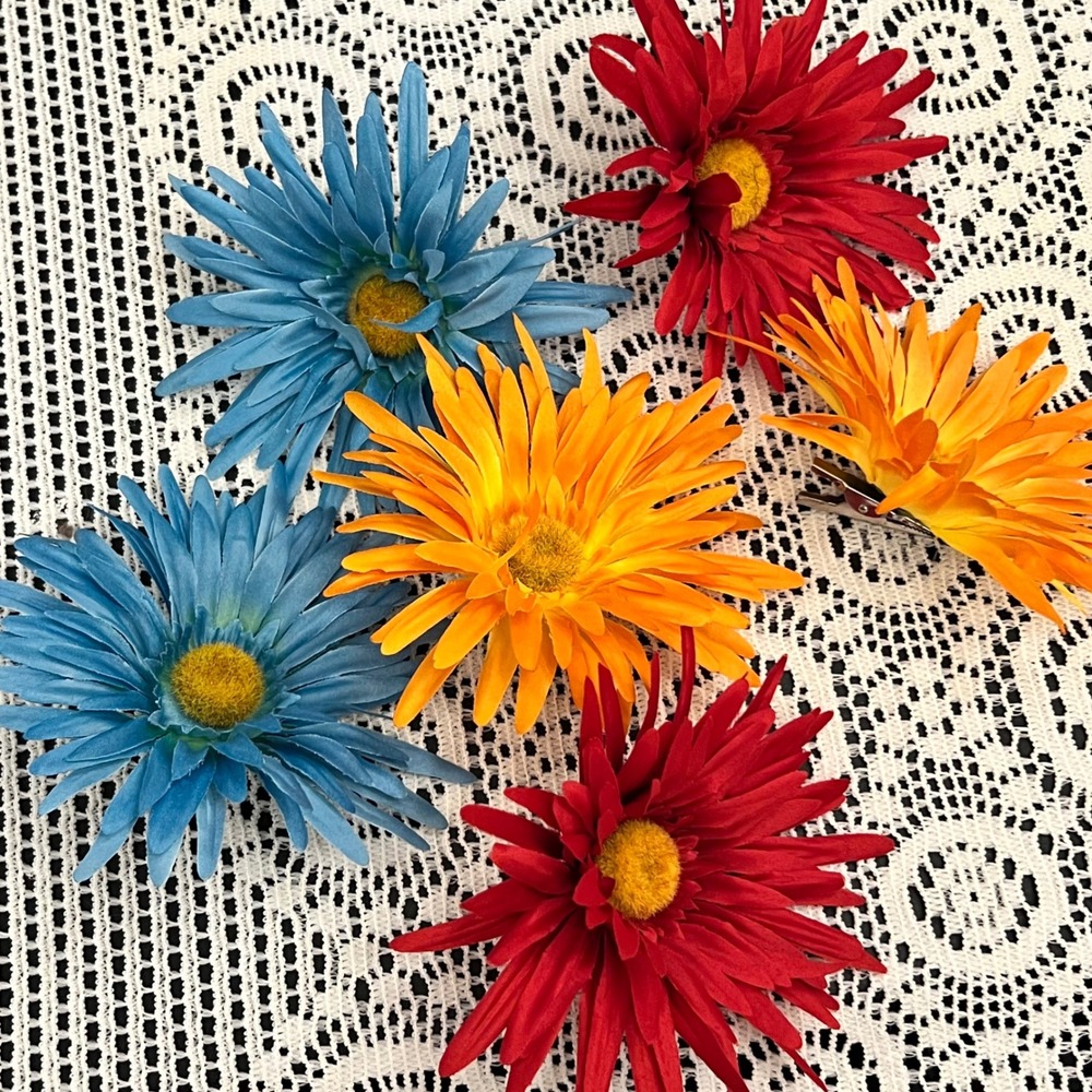 Faux Artificial Flower Large Lot | Gerber Daisies | *SEE NOTE | Colorful - Picture 11 of 12